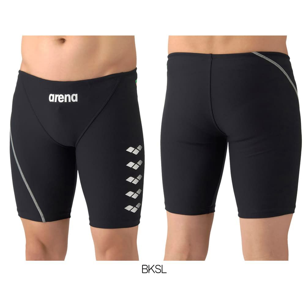 アリーナARENA競泳水着練習用水着メンズタフスーツタフスキンEトレーニングスパッツハーフレッグ競泳練習水着2026年春夏モデルAS6SWM08M