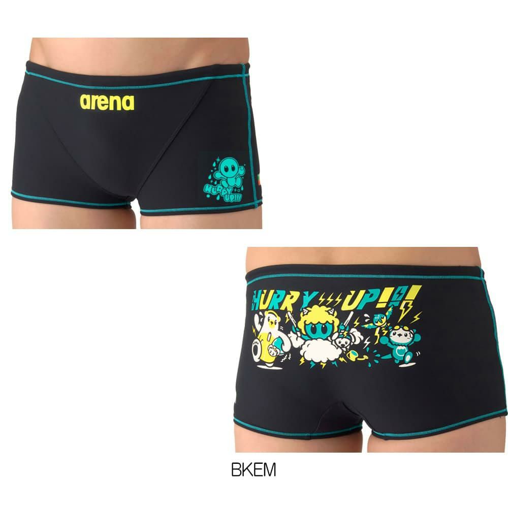 アリーナARENA競泳水着練習用水着メンズタフスーツアリーナくんタフスキンEトレーニングスパッツショートレッグ競泳練習水着2026年春夏モデルAS6SWM11M