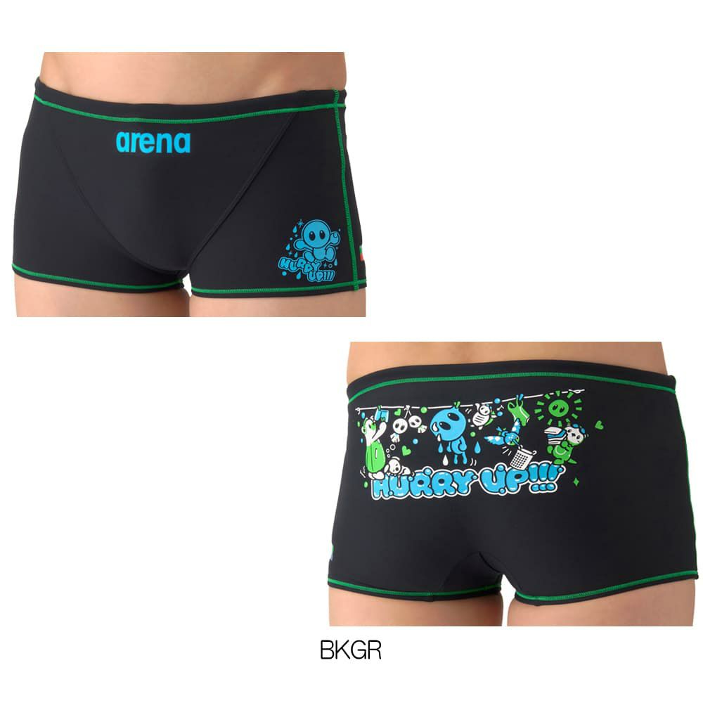 アリーナARENA競泳水着練習用水着メンズタフスーツアリーナくんタフスキンEトレーニングスパッツショートレッグ競泳練習水着2026年春夏モデルAS6SWM11M