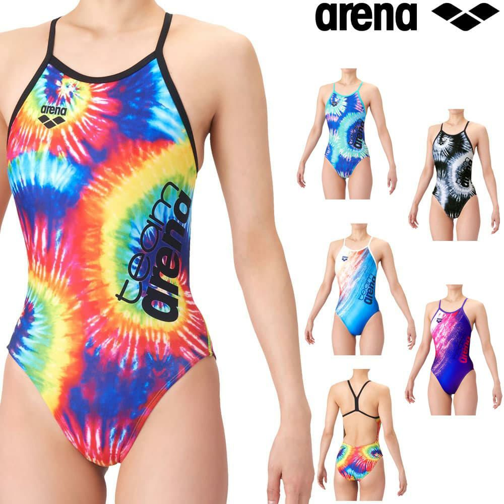 アリーナARENA競泳水着練習用水着レディースタフスーツタフスキンT2Eteamarenaトレーニングワンピースオープンバックオールインワン競泳練習水着2026年春夏モデルAS6SWM12L