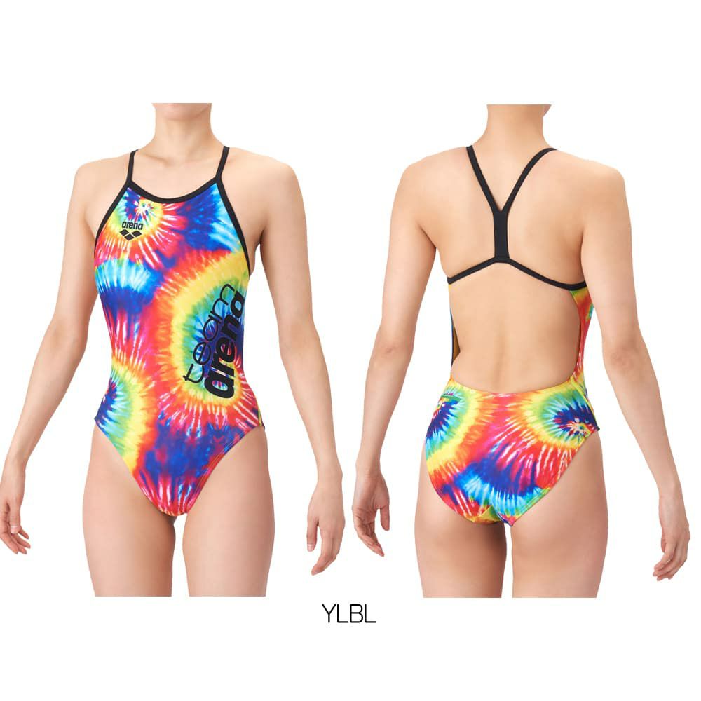 アリーナARENA競泳水着練習用水着レディースタフスーツタフスキンT2Eteamarenaトレーニングワンピースオープンバックオールインワン競泳練習水着2026年春夏モデルAS6SWM12L