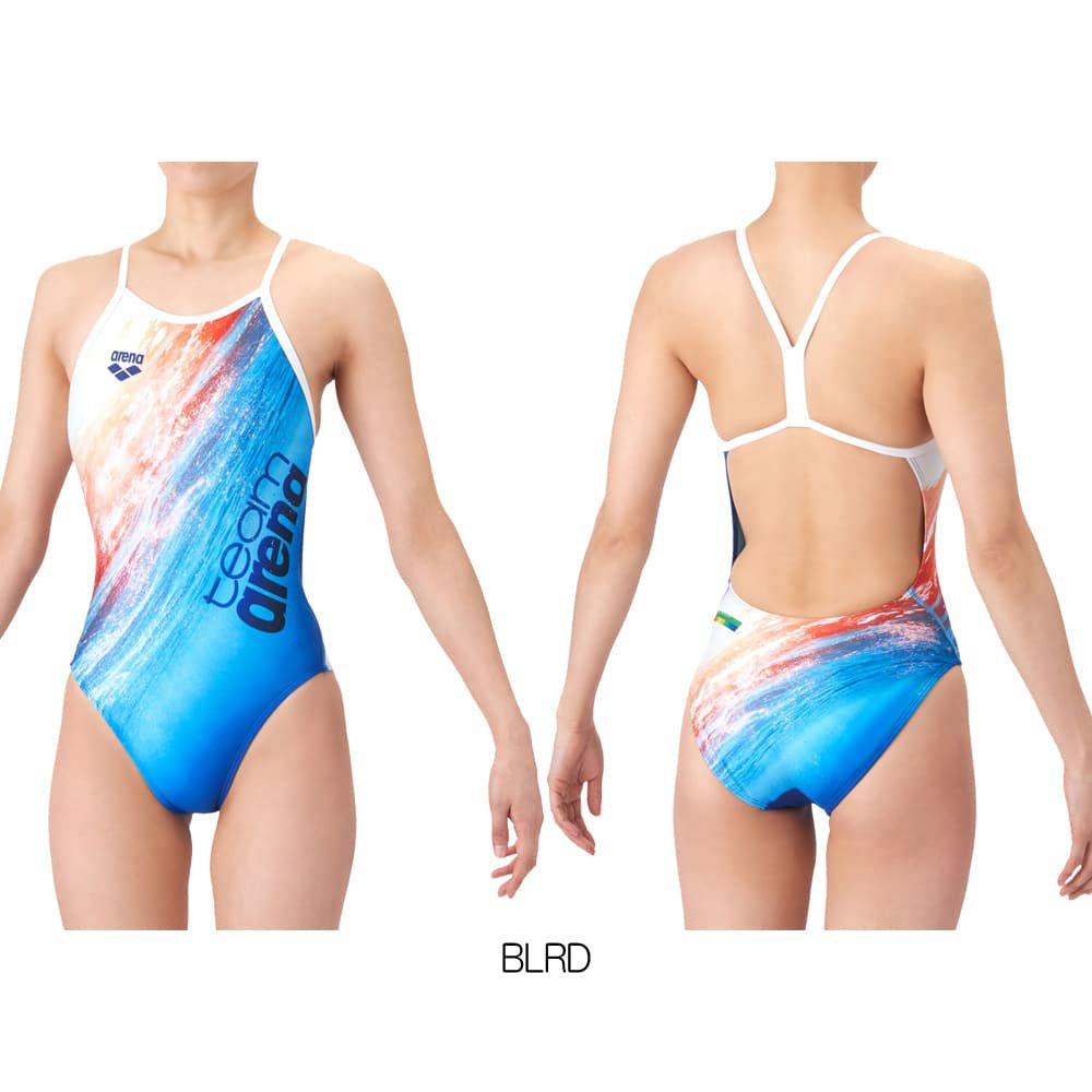 アリーナARENA競泳水着練習用水着レディースタフスーツタフスキンT2Eteamarenaトレーニングワンピースオープンバックオールインワン競泳練習水着2026年春夏モデルAS6SWM12L