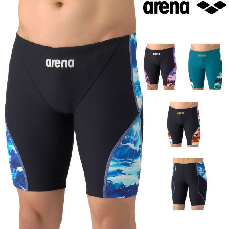 アリーナARENA競泳水着練習用水着メンズタフスーツタフスキンEトレーニングスパッツハーフレッグ競泳練習水着2026年春夏モデルAS6SWM20M