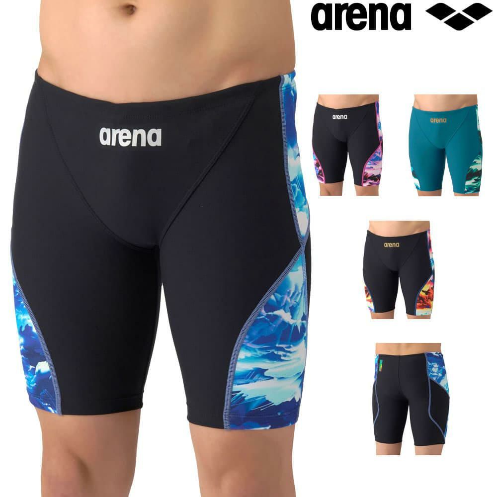 アリーナARENA競泳水着練習用水着メンズタフスーツタフスキンEトレーニングスパッツハーフレッグ競泳練習水着2026年春夏モデルAS6SWM20M