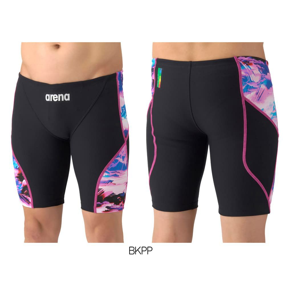 アリーナARENA競泳水着練習用水着メンズタフスーツタフスキンEトレーニングスパッツハーフレッグ競泳練習水着2026年春夏モデルAS6SWM20M