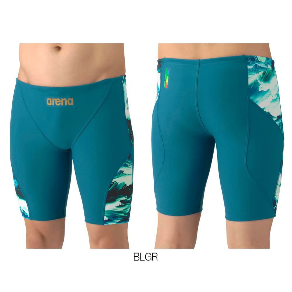 アリーナARENA競泳水着練習用水着メンズタフスーツタフスキンEトレーニングスパッツハーフレッグ競泳練習水着2026年春夏モデルAS6SWM20M