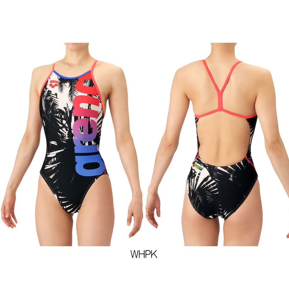 アリーナARENA競泳水着練習用水着レディースタフスーツタフスキンT2ESUNLIGHTトレーニングワンピースオープンバック競泳練習水着2026年春夏モデルAS6SWM21L