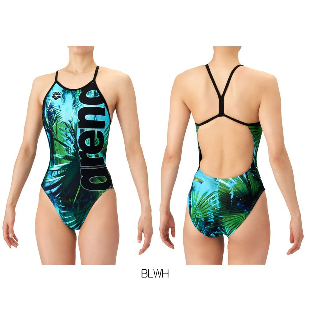 アリーナARENA競泳水着練習用水着レディースタフスーツタフスキンT2ESUNLIGHTトレーニングワンピースオープンバック競泳練習水着2026年春夏モデルAS6SWM21L
