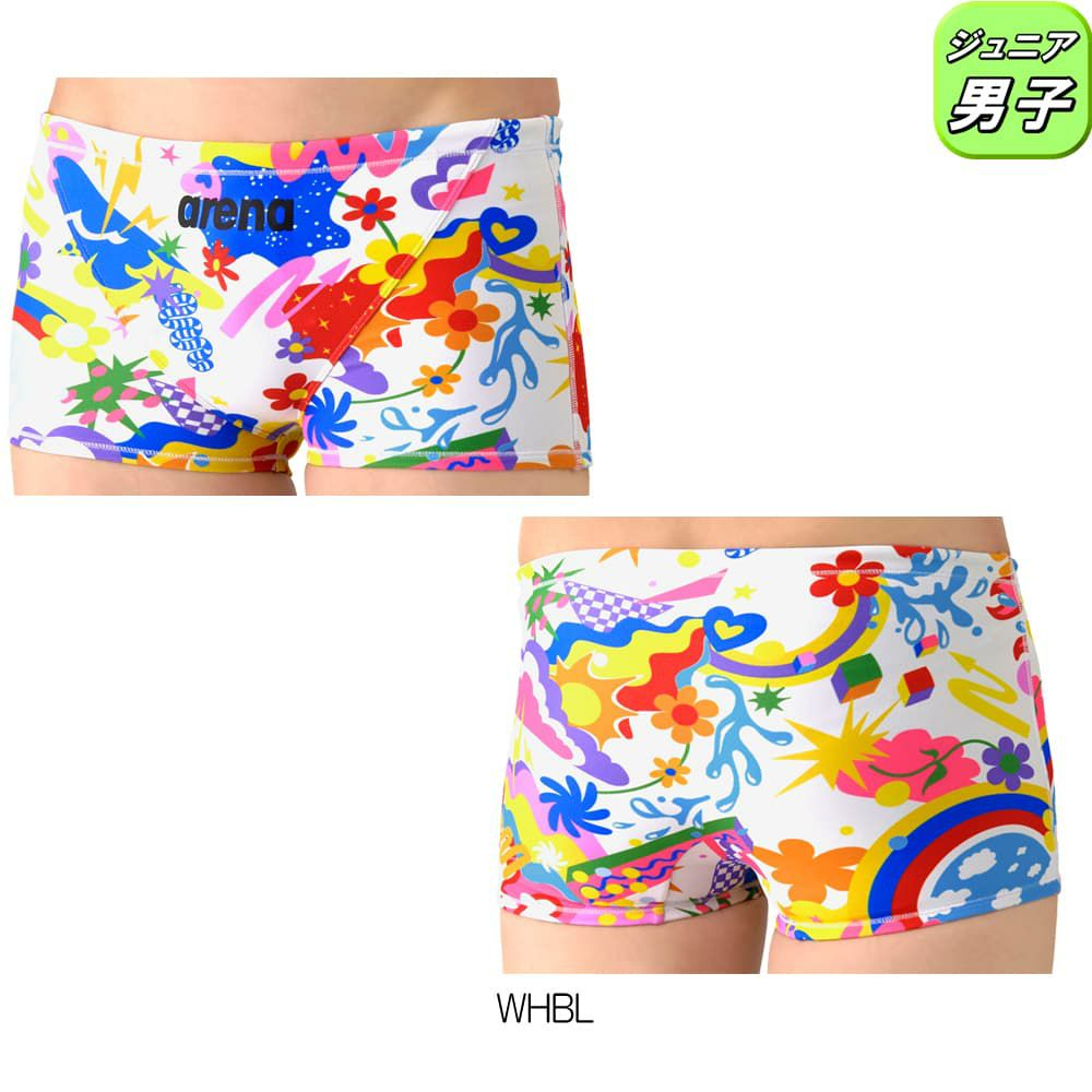 アリーナARENA競泳水着練習用水着ジュニア男子タフスーツタフスキンEPトレーニングスパッツショートレッグ競泳練習水着2026年春夏モデルAS6SWM24B