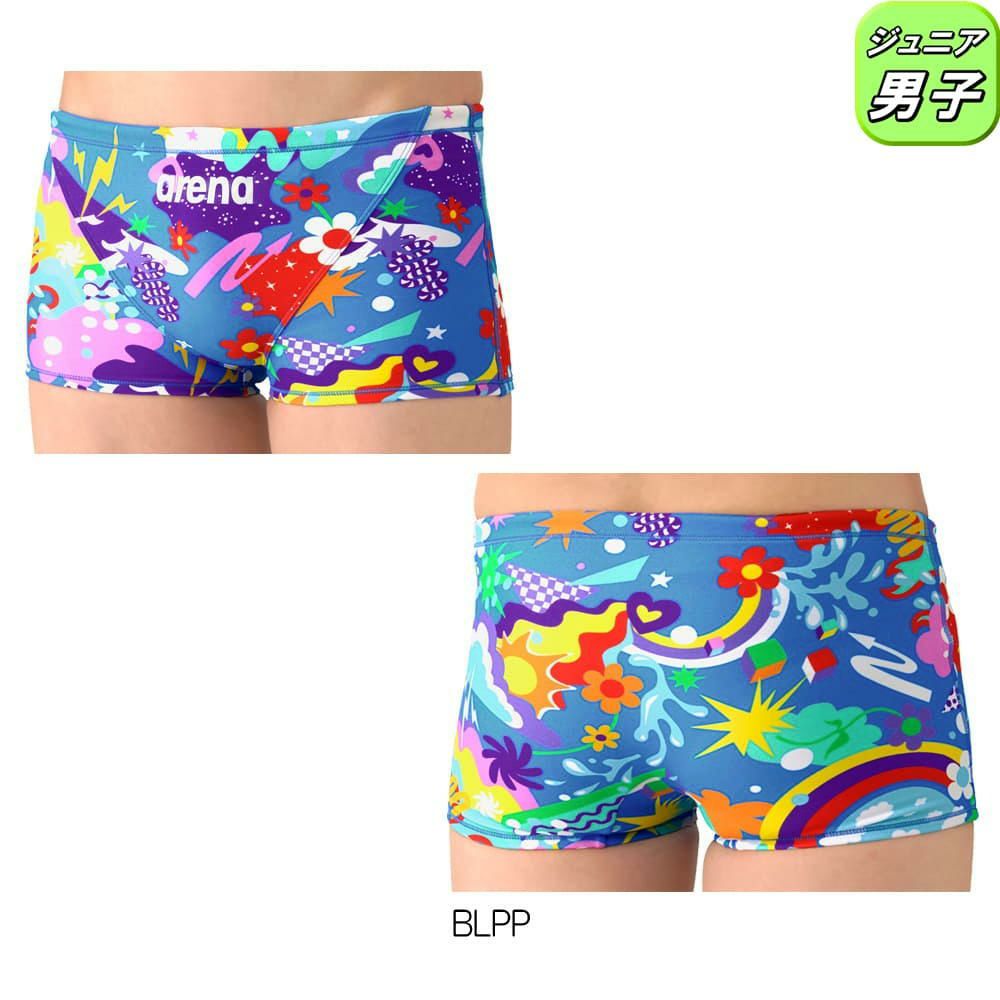 アリーナARENA競泳水着練習用水着ジュニア男子タフスーツタフスキンEPトレーニングスパッツショートレッグ競泳練習水着2026年春夏モデルAS6SWM24B