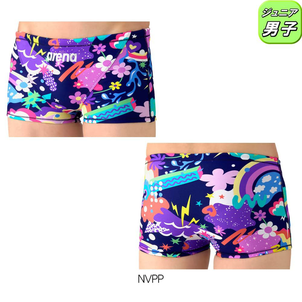 アリーナARENA競泳水着練習用水着ジュニア男子タフスーツタフスキンEPトレーニングスパッツショートレッグ競泳練習水着2026年春夏モデルAS6SWM24B