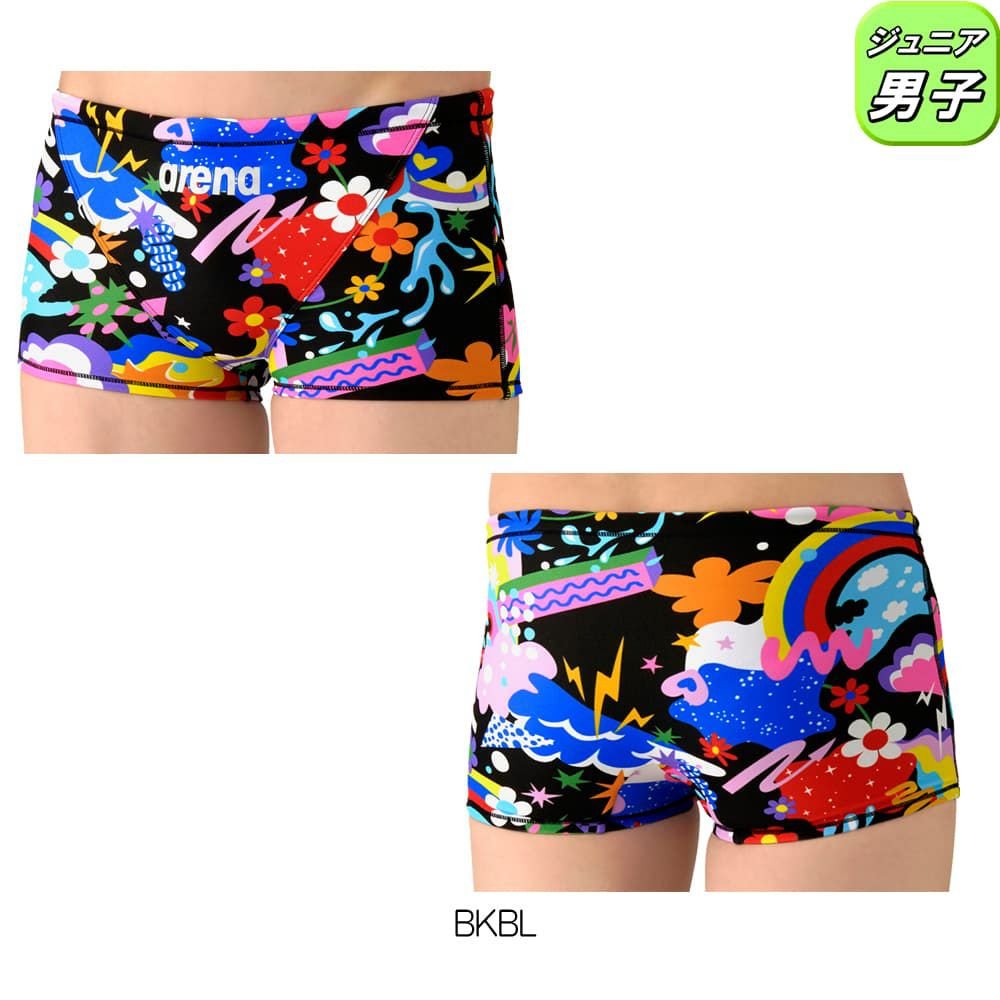 アリーナARENA競泳水着練習用水着ジュニア男子タフスーツタフスキンEPトレーニングスパッツショートレッグ競泳練習水着2026年春夏モデルAS6SWM24B