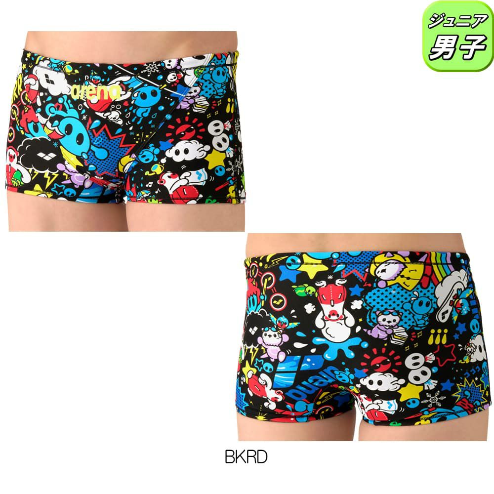 アリーナARENA競泳水着練習用水着ジュニア男子タフスーツアリーナくんタフスキンEPトレーニングスパッツショートレッグ競泳練習水着2026年春夏モデルAS6SWM27B