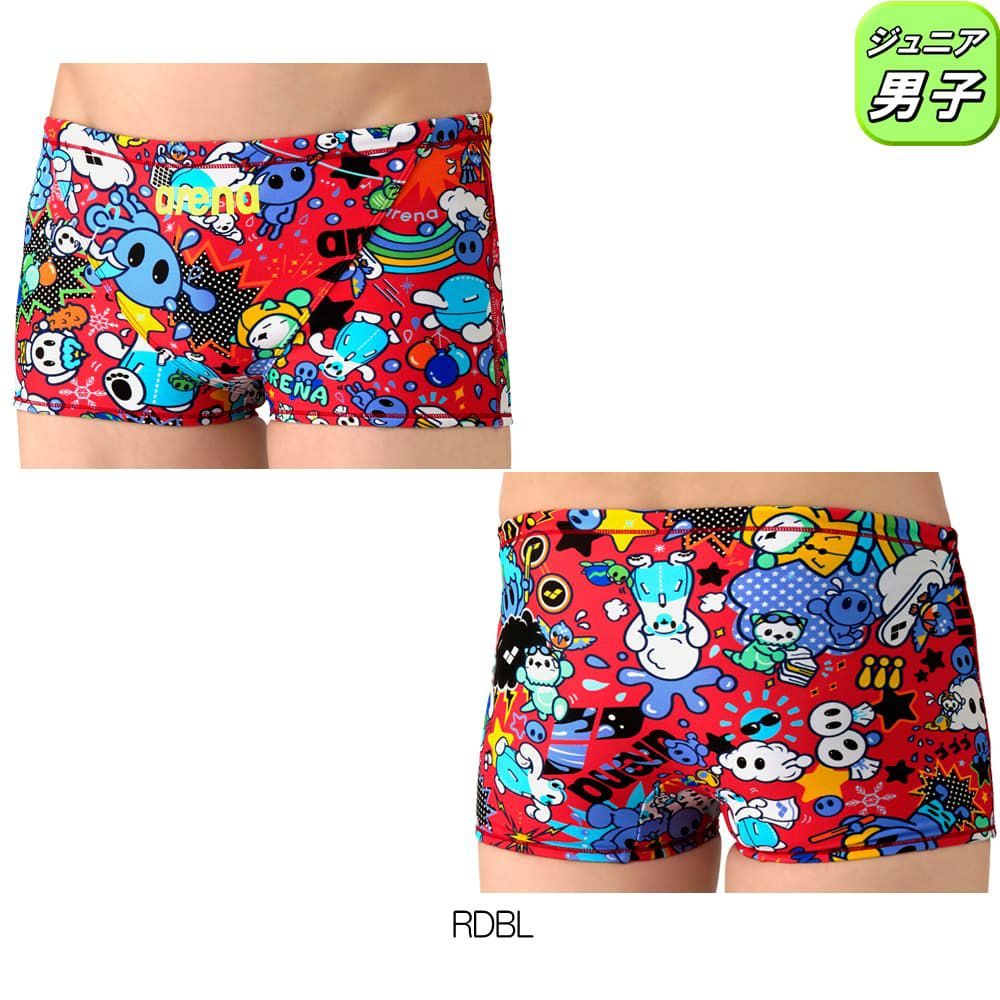 アリーナARENA競泳水着練習用水着ジュニア男子タフスーツアリーナくんタフスキンEPトレーニングスパッツショートレッグ競泳練習水着2026年春夏モデルAS6SWM27B
