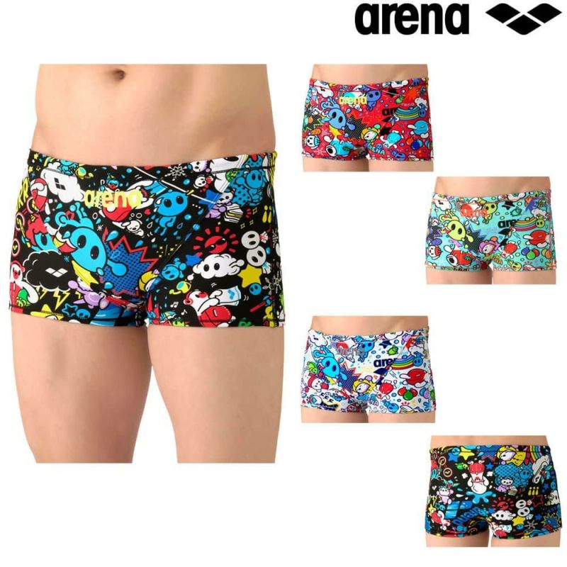 アリーナARENA競泳水着練習用水着メンズタフスーツアリーナくんタフスキンEPトレーニングスパッツショートレッグ競泳練習水着2026年春夏モデルAS6SWM27M