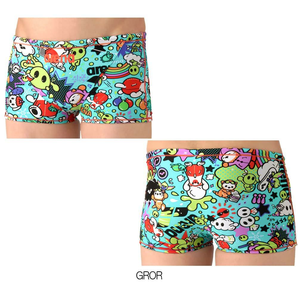 アリーナARENA競泳水着練習用水着メンズタフスーツアリーナくんタフスキンEPトレーニングスパッツショートレッグ競泳練習水着2026年春夏モデルAS6SWM27M