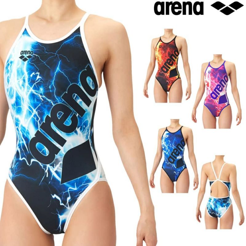 アリーナARENA競泳水着練習用水着レディースタフスーツタフスキンT2Eトレーニングワンピースオープンバック競泳練習水着2026年春夏モデルAS6SWM28L
