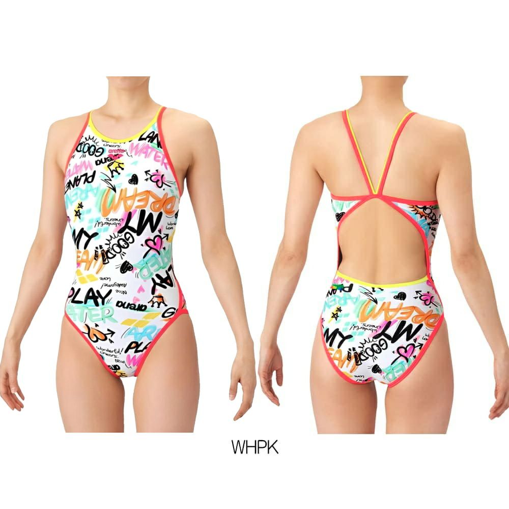 アリーナARENA競泳水着練習用水着レディースタフスーツタフスキンEPトレーニングワンピースオープンバック競泳練習水着2026年春夏モデルAS6SWM30L