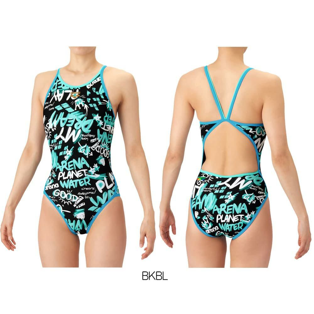 アリーナARENA競泳水着練習用水着レディースタフスーツタフスキンEPトレーニングワンピースオープンバック競泳練習水着2026年春夏モデルAS6SWM30L