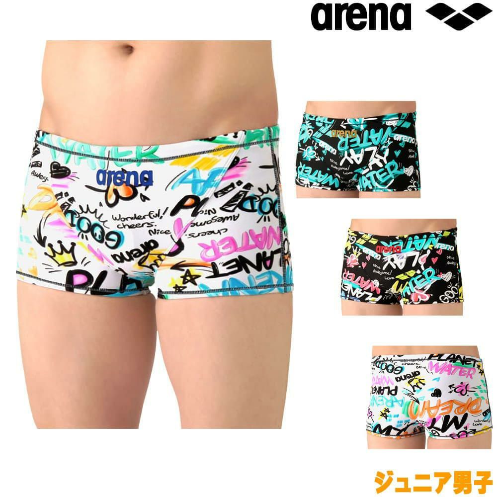 アリーナARENA競泳水着練習用水着ジュニア男子タフスーツタフスキンEPトレーニングスパッツショートレッグ競泳練習水着2026年春夏モデルAS6SWM31B