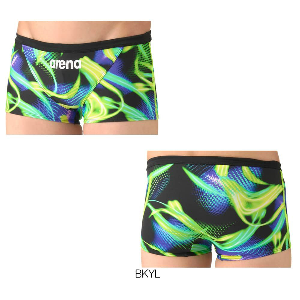 アリーナARENA競泳水着練習用水着メンズタフスーツタフスキンT2Eトレーニングスパッツショートレッグ競泳練習水着2026年春夏モデルAS6SWM35M