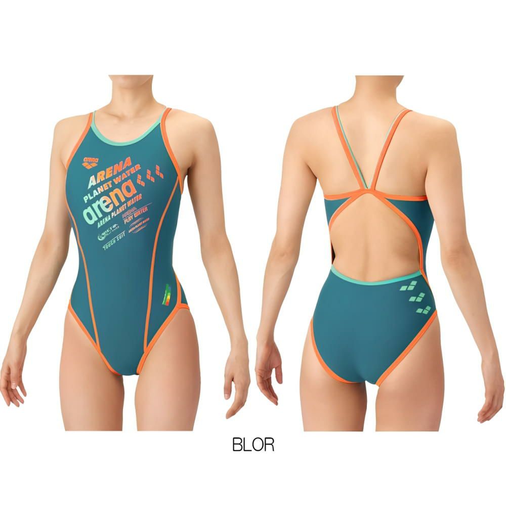 アリーナARENA競泳水着練習用水着レディースタフスーツタフスキンEトレーニングワンピースオープンバック競泳練習水着2026年春夏モデルAS6SWM38L