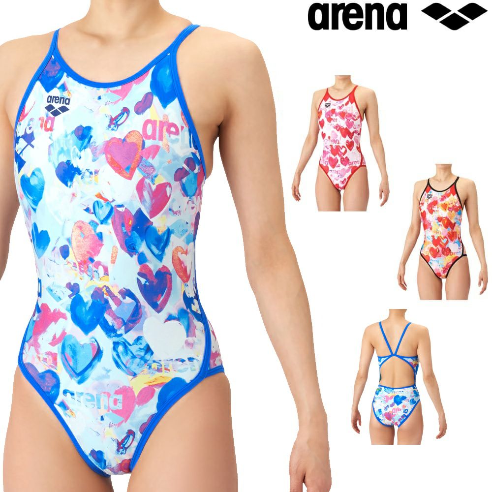 アリーナARENA競泳水着練習用水着レディースタフスーツタフスキンT2Eトレーニングワンピースオープンバック競泳練習水着2026年春夏モデルAS6SWM42L