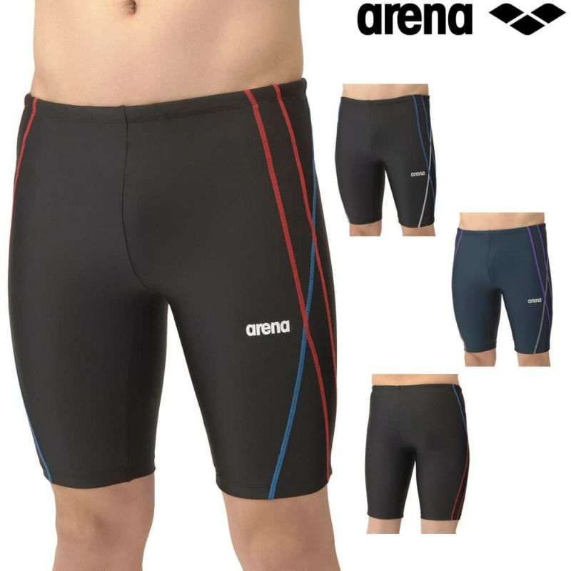 アリーナARENAフィットネス水着メンズAQUAEXAダブルエステルフィットネススパッツハーフレッグ2026年春夏モデルAS5SWF64M