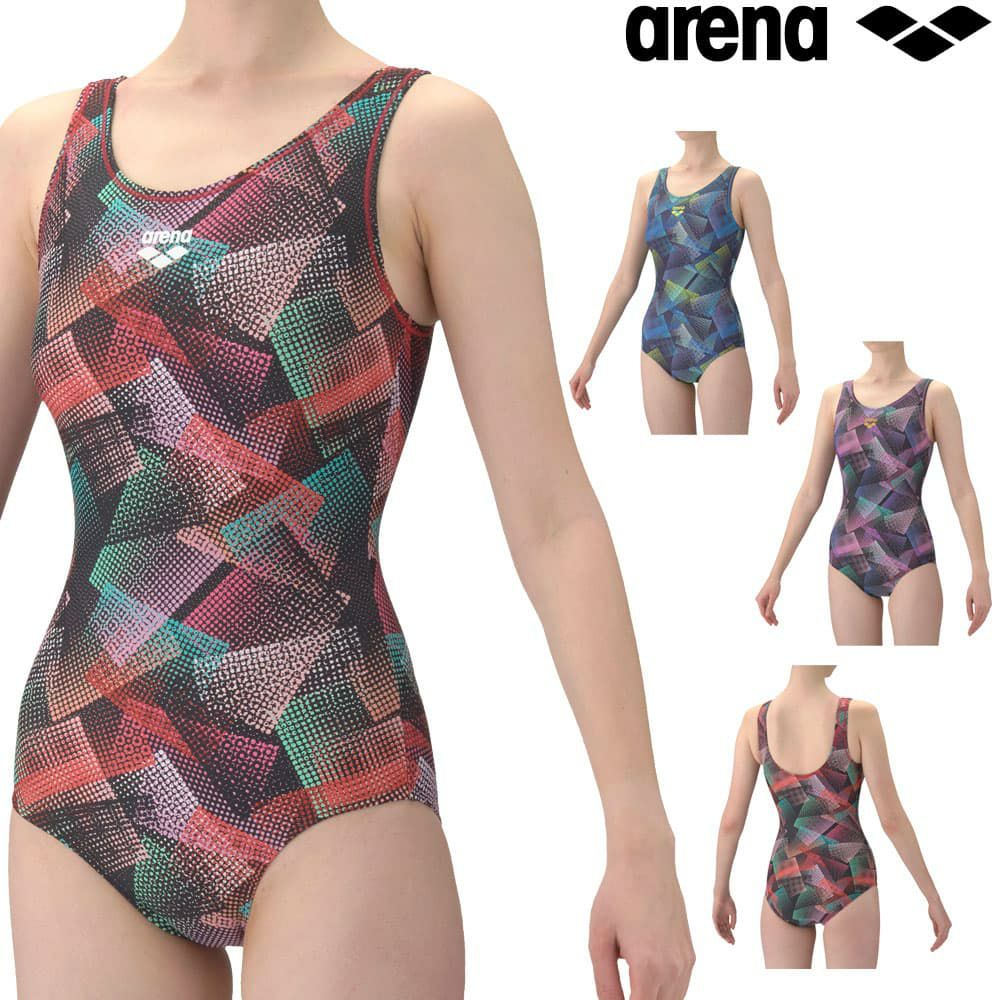アリーナARENAフィットネス水着レディースフルダル2WAYフィットネスワンピースUバック差し込みパッドパッド付き2026年春夏モデルAS6SWF20L