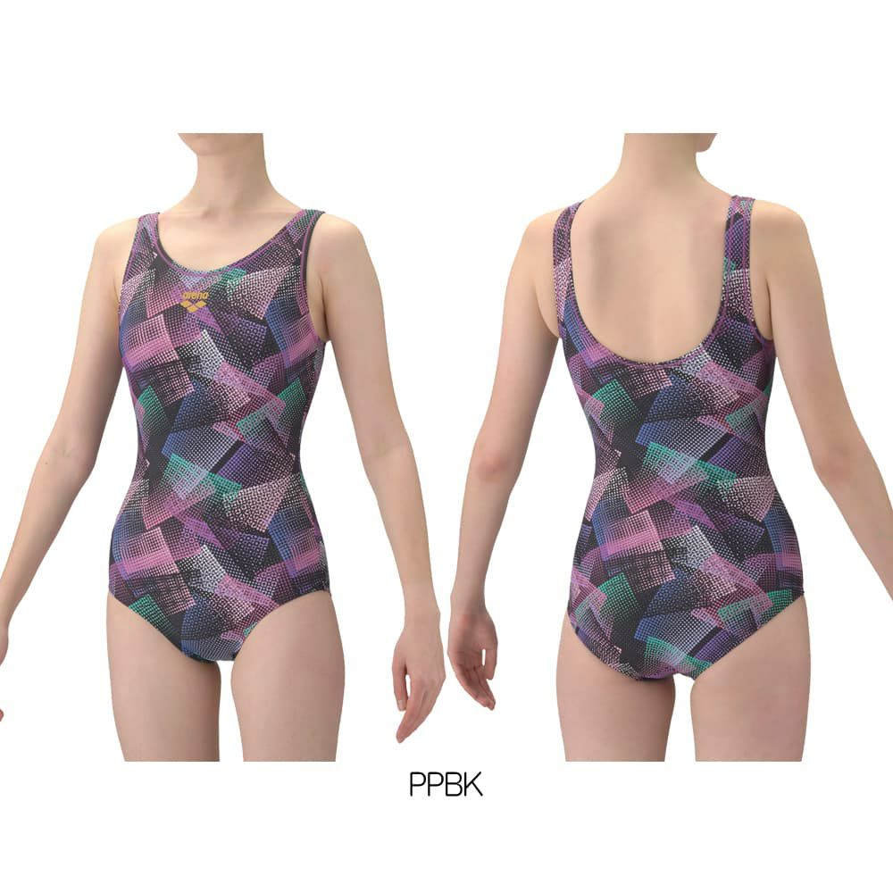 アリーナARENAフィットネス水着レディースフルダル2WAYフィットネスワンピースUバック差し込みパッドパッド付き2026年春夏モデルAS6SWF20L