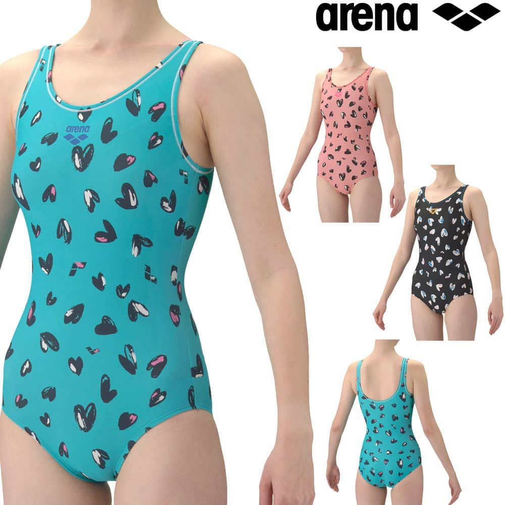 アリーナARENAフィットネス水着レディースダブルエステルフィットネスワンピースUバック差し込みパッドパッド付き2026年春夏モデルAS6SWF21L