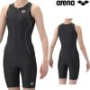 アリーナARENAフィットネス水着レディースすらっとセパダブルエステルフィットネスセパレートカバーバックハーフレッグ差し込みパッドパッド付き2026年春夏モデルAS6SWF47L