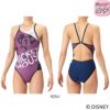 アリーナARENA競泳水着練習用水着ジュニア女子ディズニー“ミッキー”タフスーツタフスキンT2Eトレーニングワンピースオープンバック競泳練習水着2026年春夏モデルAS6SWM50G