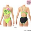 アリーナARENA競泳水着練習用水着ジュニア女子ディズニー“ミッキー”タフスーツタフスキンT2Eトレーニングワンピースオープンバック競泳練習水着2026年春夏モデルAS6SWM50G