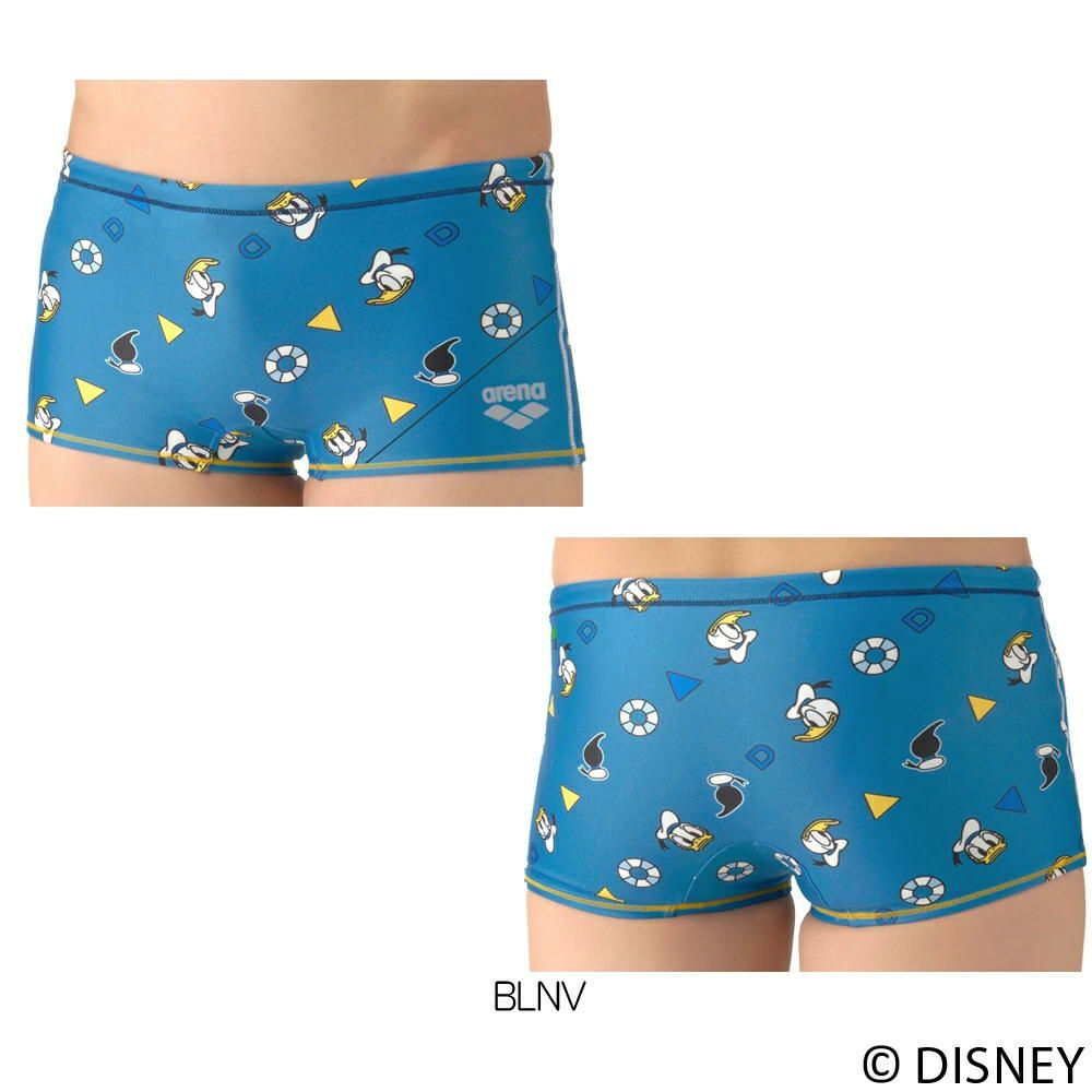 アリーナARENA競泳水着練習用水着メンズディズニー“ミッキー”タフスーツタフスキンT2Eトレーニングスパッツショートレッグ競泳練習水着2026年春夏モデルAS6SWM53M
