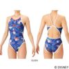 アリーナARENA競泳水着練習用水着レディースタフスーツディズニー『おしゃれキャット』“マリー”タフスキンEPトレーニングワンピースオープンバック競泳練習水着2026年春夏モデルAS6SWM54L