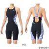 アリーナARENA競泳水着練習用水着レディースタフスーツディズニー『おしゃれキャット』“マリー”タフスキンEトレーニングワンピーススパッツオープンバックハーフレッグオールインワン競泳練習水着2026年春夏モデルAS6SWM55L