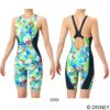 アリーナARENA競泳水着練習用水着レディースタフスーツディズニー『ズートピア』タフスキンEPトレーニングワンピーススパッツオープンバックハーフレッグオールインワン競泳練習水着2026年春夏モデルAS6SWM57L