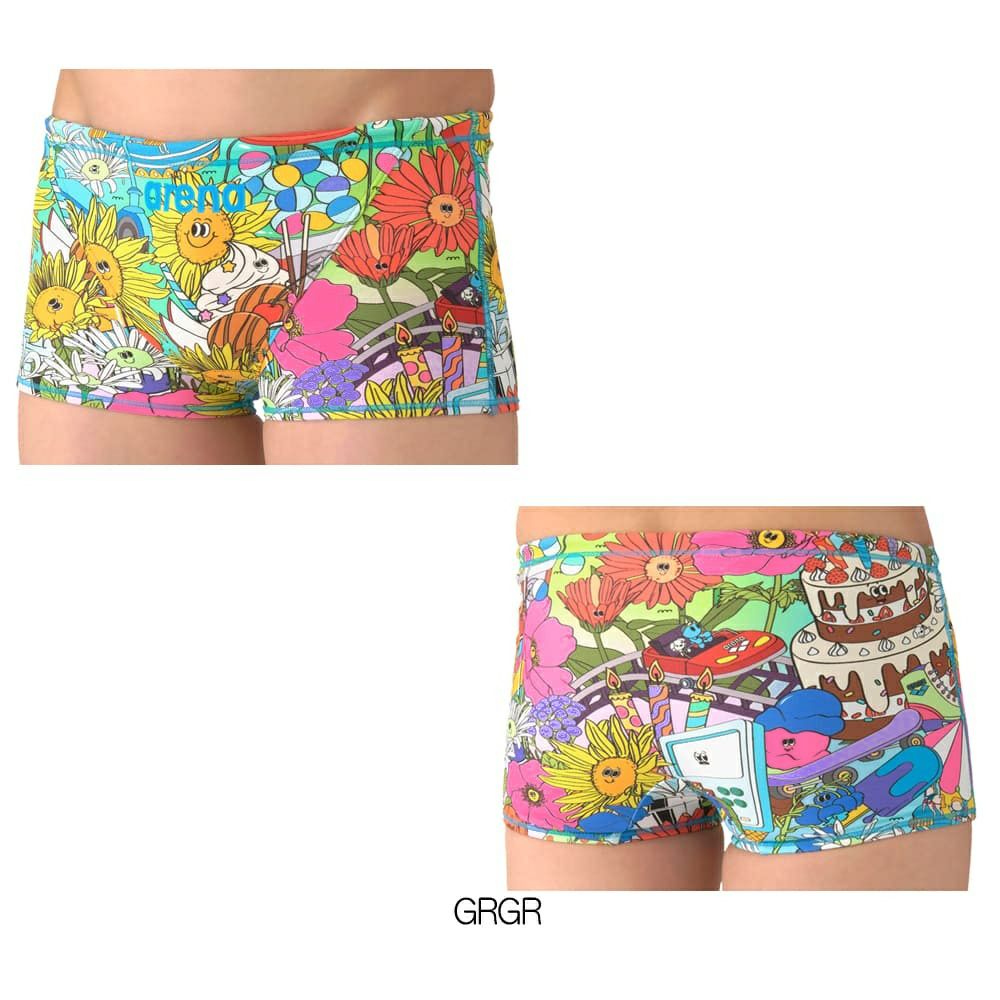 アリーナARENA競泳水着練習用水着メンズタフスーツタフスキンEPFUNGRAPHICSトレーニングスパッツショートレッグ競泳練習水着2026年春夏モデルAS6SWMP2M