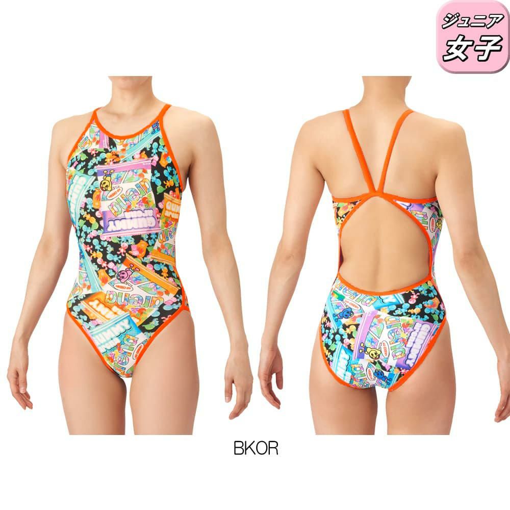 アリーナARENA競泳水着練習用水着ジュニア女子タフスーツタフスキンEPGUMMYEFFECTSトレーニングワンピースオープンバック競泳練習水着2026年春夏モデルAS6SWMP3G