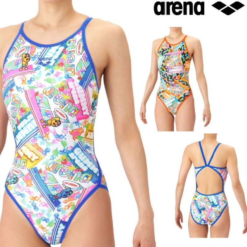 アリーナARENA競泳水着練習用水着レディースタフスーツタフスキンEPGUMMYEFFECTSトレーニングワンピースオープンバック競泳練習水着2026年春夏モデルAS6SWMP3L