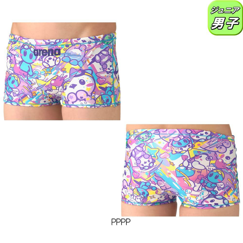 アリーナARENA競泳水着練習用水着ジュニア男子タフスーツアリーナくんタフスキンT2Eトレーニングスパッツショートレッグ競泳練習水着2026年春夏モデルAS6SWM47B