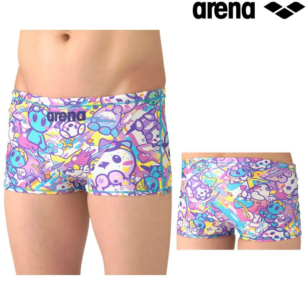 アリーナARENA競泳水着練習用水着メンズタフスーツアリーナくんタフスキンT2Eトレーニングスパッツショートレッグ競泳練習水着2026年春夏モデルAS6SWM47M