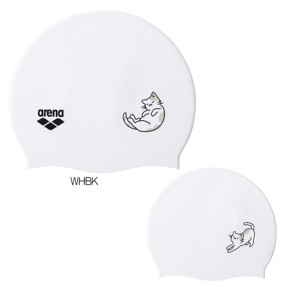 アリーナARENA水泳ネコシリコーンキャップ水泳小物2026年春夏モデルAS6SSC25U