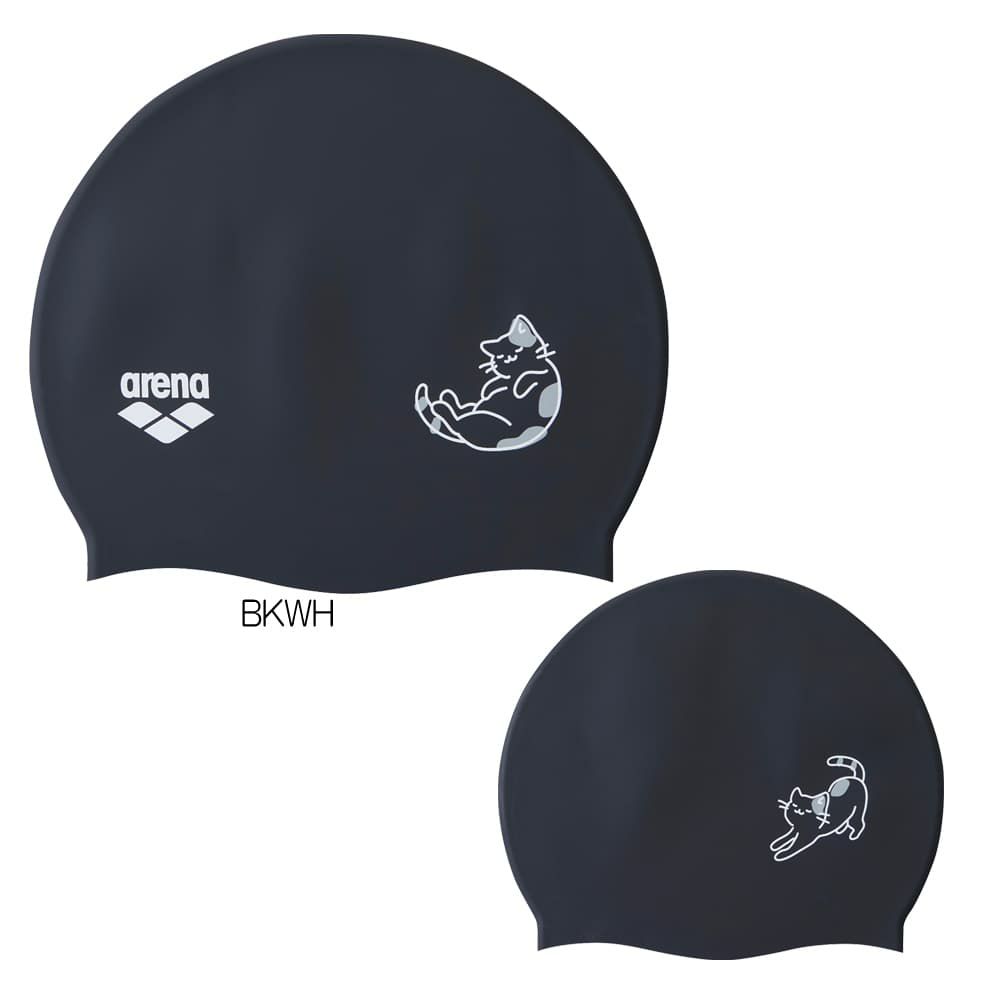 アリーナARENA水泳ネコシリコーンキャップ水泳小物2026年春夏モデルAS6SSC25U