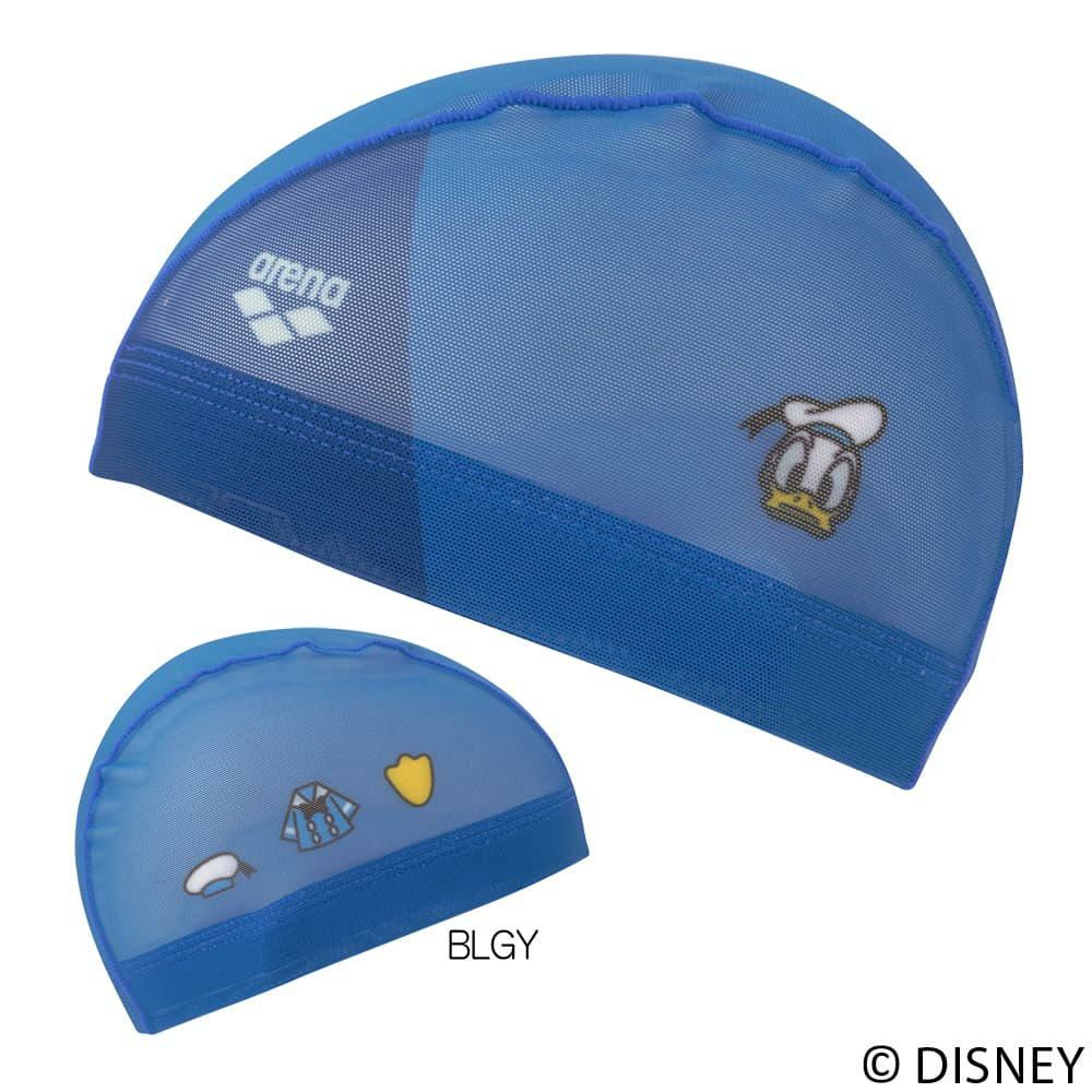 アリーナARENA水泳ディズニー“ミッキー”“ドナルド”“ミニー”“デイジー”メッシュキャップ昇華プリント水泳小物2026年春夏モデルAS6SSC81U