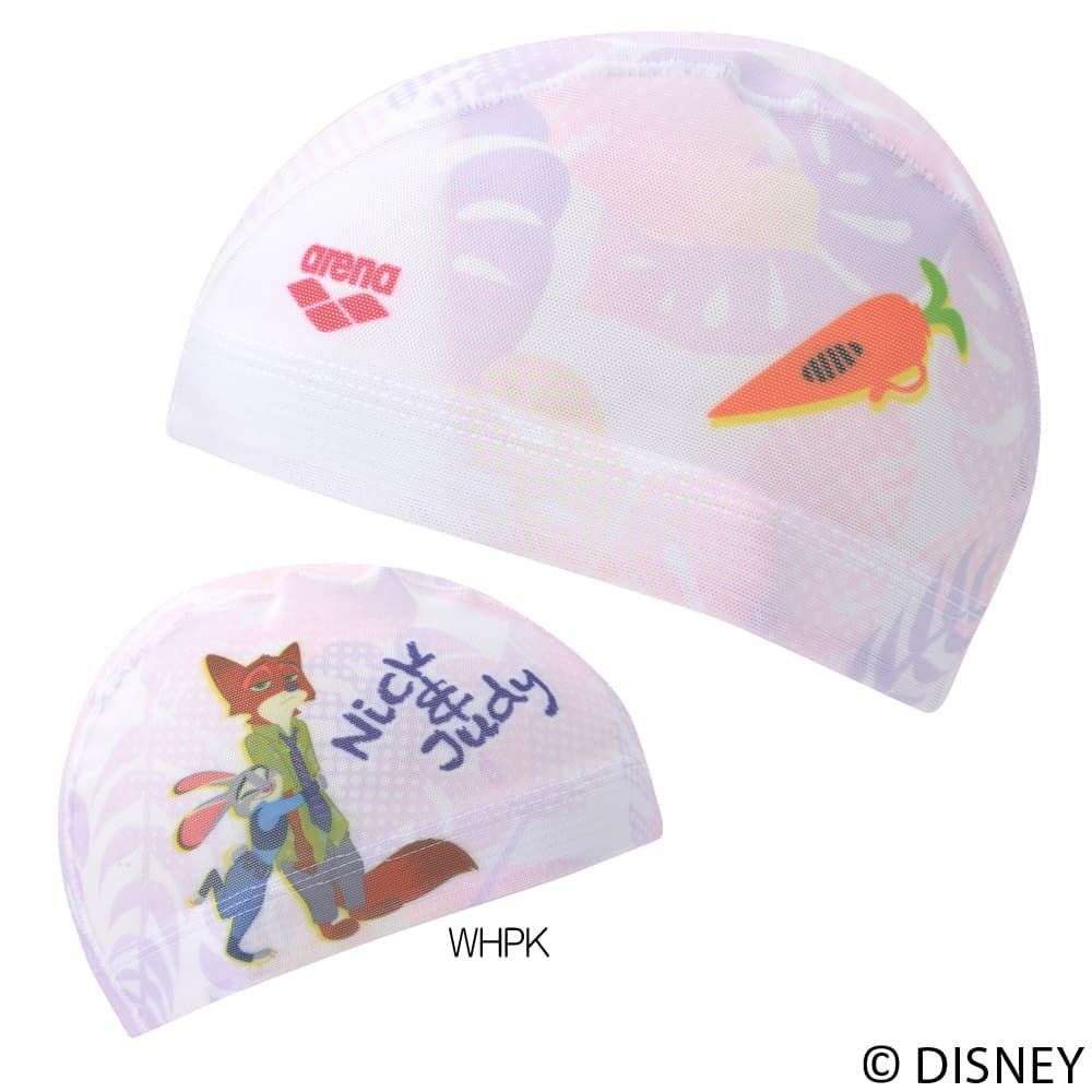 アリーナARENA水泳ディズニー『ズートピア』メッシュキャップ昇華プリントスイムキャップ水泳帽水泳小物2026年春夏モデルAS6SSC83U