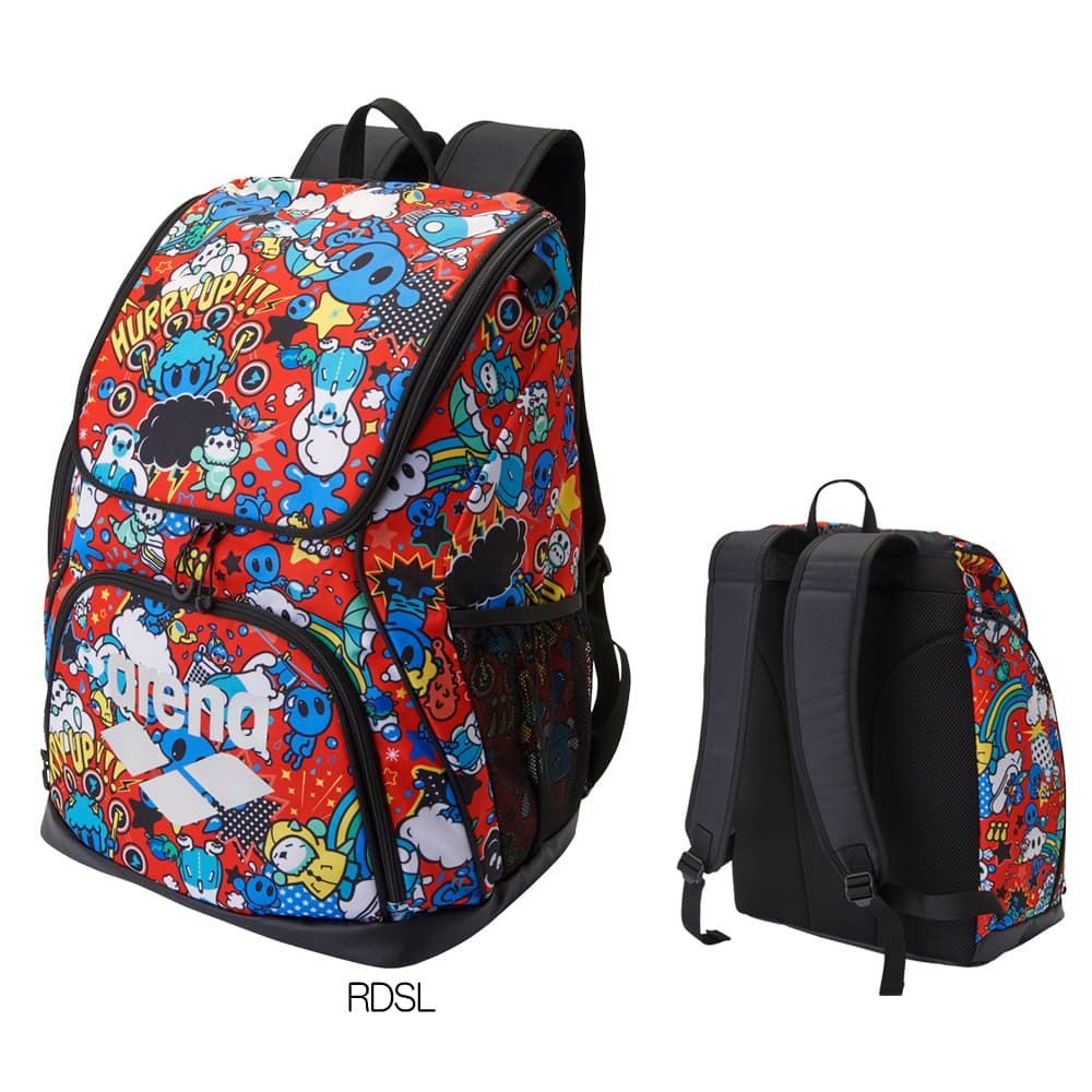 アリーナARENA水泳アリーナくんSTORMCLOUDSVIBRANTWEATHER35Lバックパック総柄2026年春夏モデルAS6SBP31U