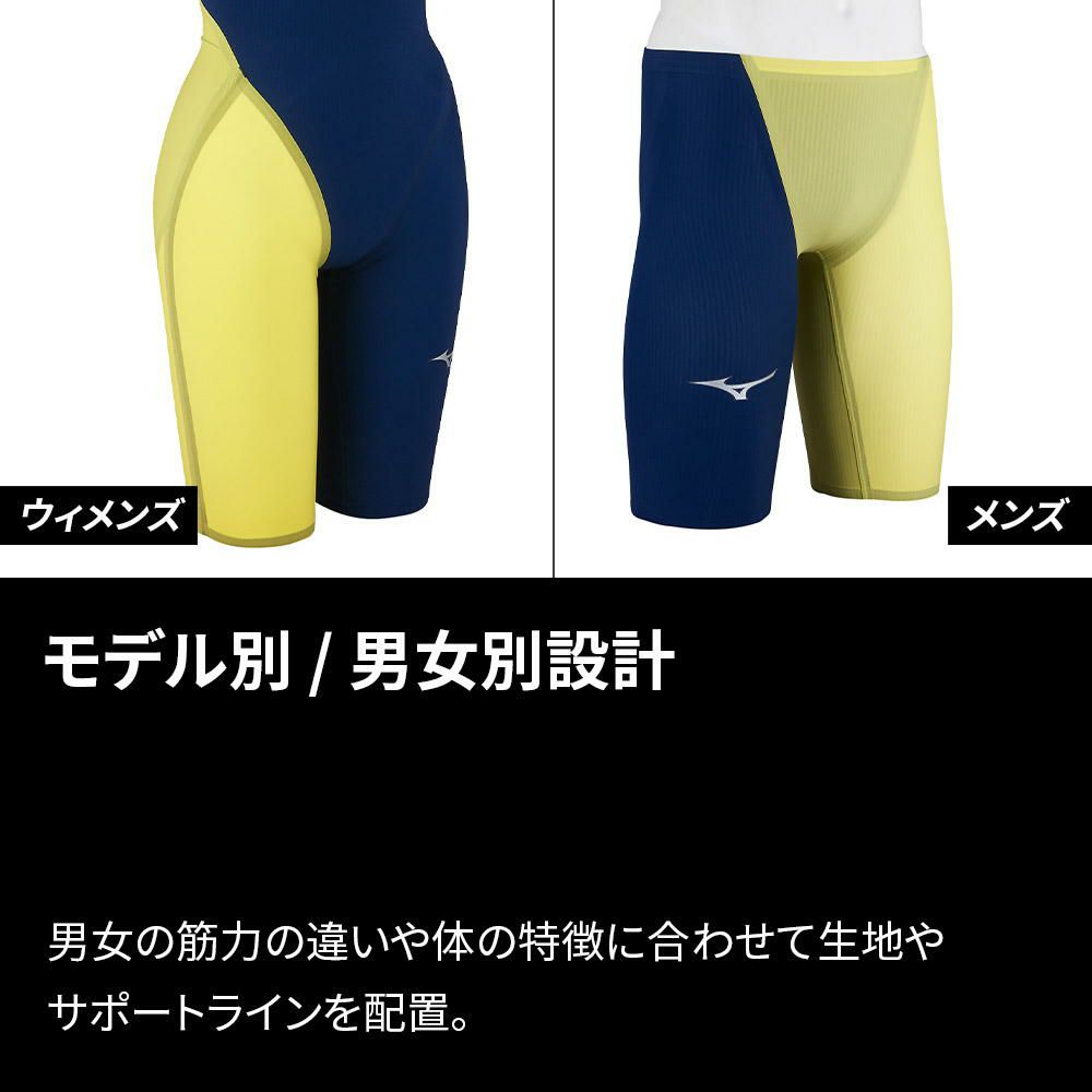 ミズノ競泳水着レディースGXSONICROYALPWWA承認モデルハーフスーツ布帛素材競泳全種目短距離～中・長距離選手向き