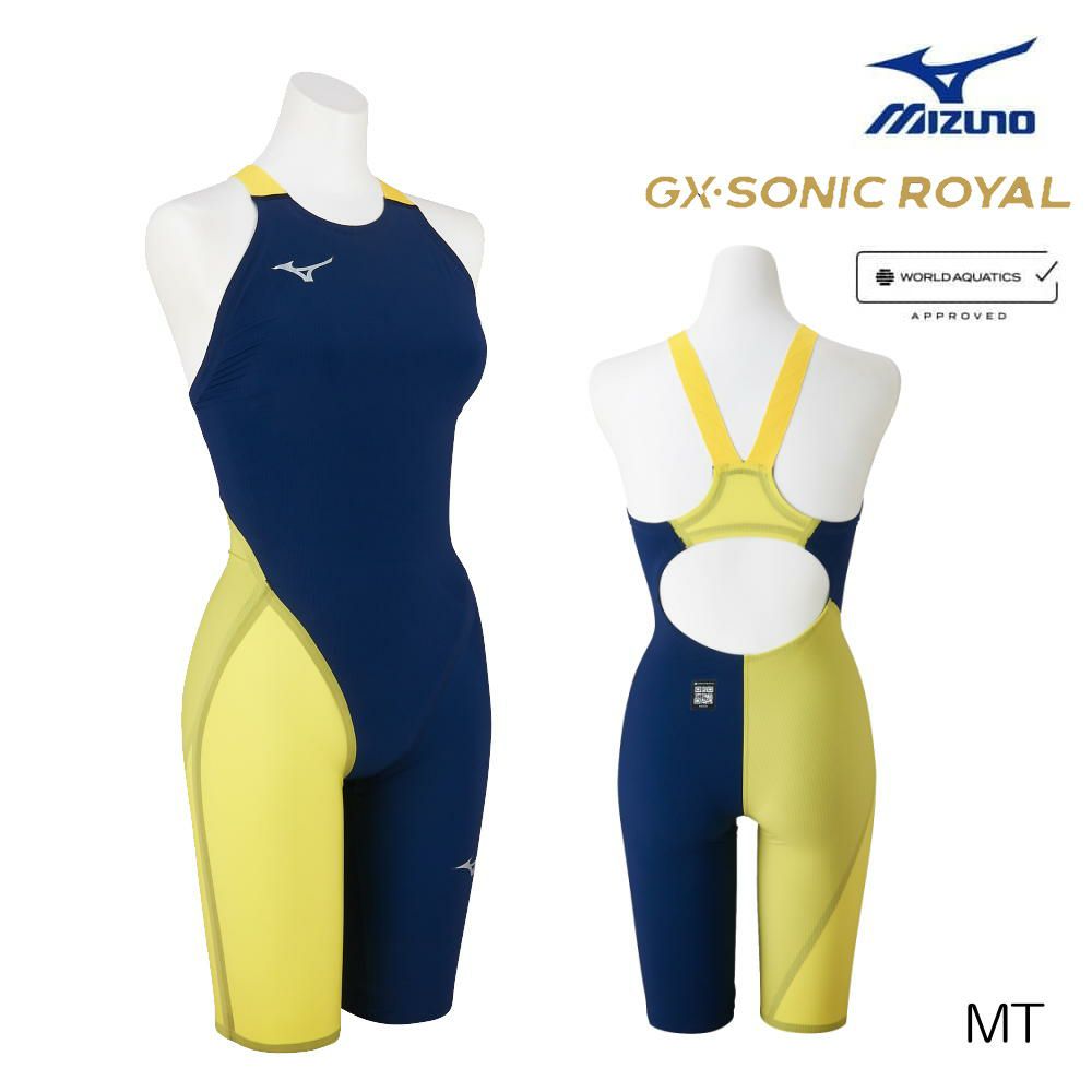 ミズノ競泳水着レディースGXSONICROYALMTWA承認モデルハーフスーツ布帛素材競泳全種目短距離～中・長距離選手向き